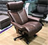 Stressless Magic Office Desk Chair Recliner in Paloma Chocolate Leather 