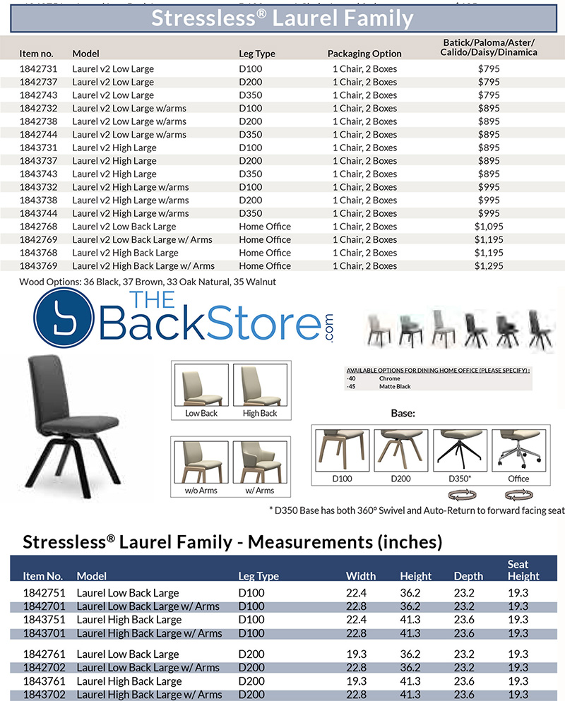 Stressless Laurel Dining Room Chair