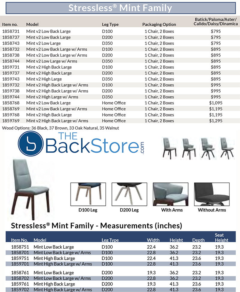 Stressless Mint Dining Room Chair