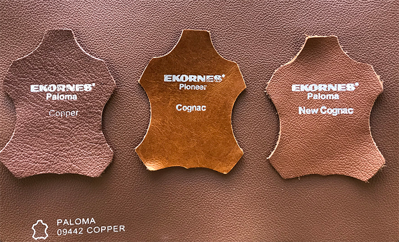 Stressless Paloma Copper, New Cognac and Cognac Pioneer Leather from Ekornes