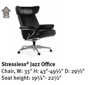 Stressless Jazz Office Desk Chair Dimensions