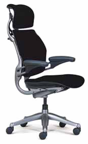 Black HumanScale Freedom Task Home Office Desk Chair