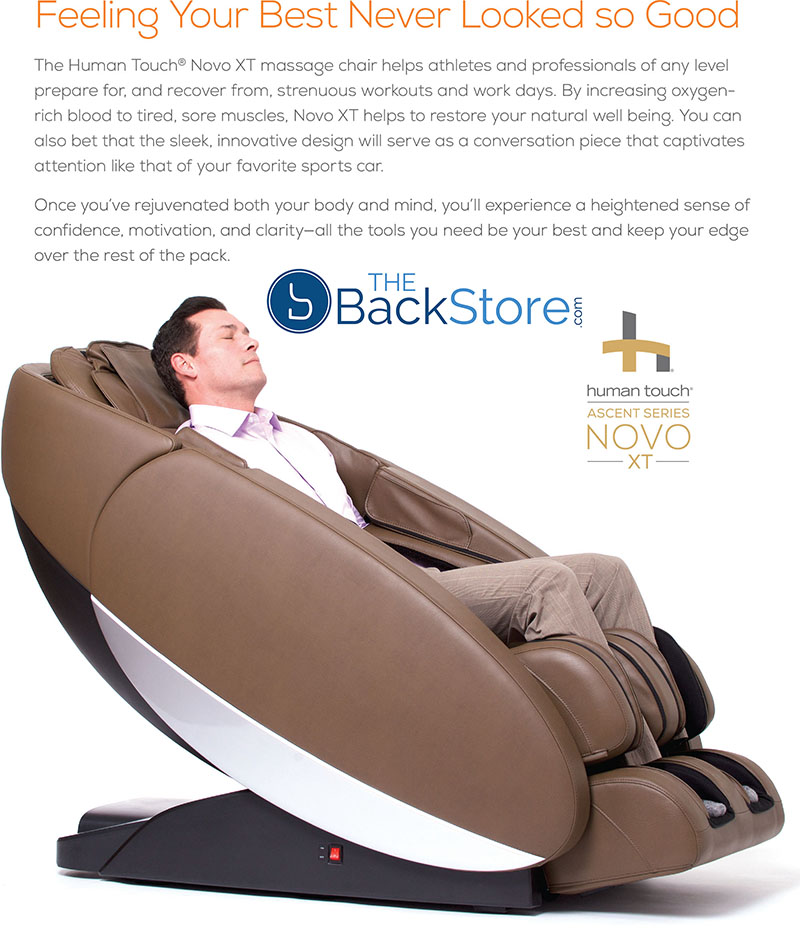 Human Touch Novo XT Zero Gravity Massage Chair Recliner Features