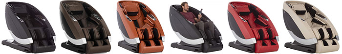Human Touch Black Super Novo Zero Gravity 3D and 4D Massage Chair Recliner Colors
