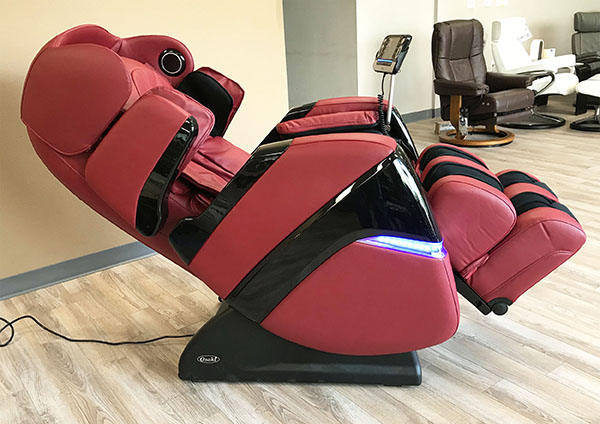 Osaki OS-3D Pro Cyber Massage Chair Recliner in Red