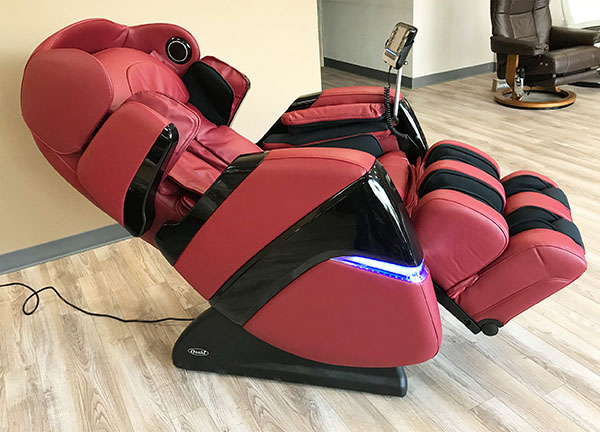 Osaki OS-3D Pro Cyber Massage Chair Recliner in Red