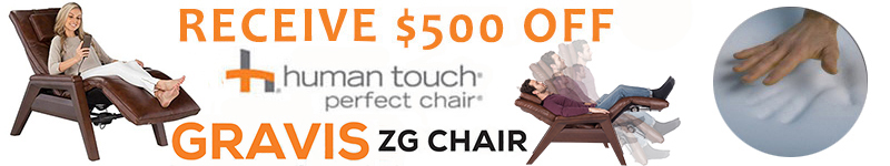 $500 Off Human Touch Gravis Massage Chair Recliner
