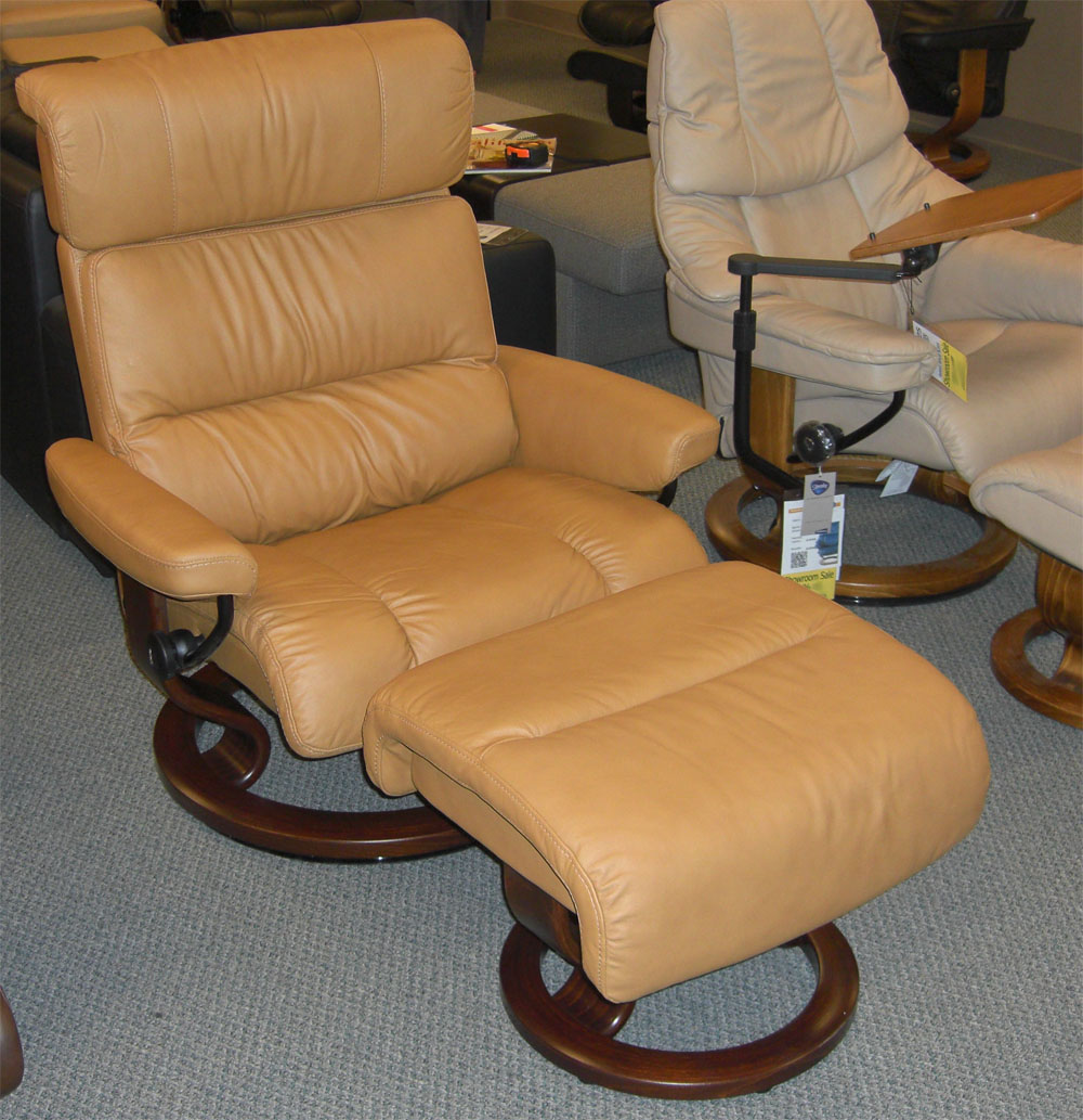 Stressless Paloma Tan Leather Color Recliner from Ekornes